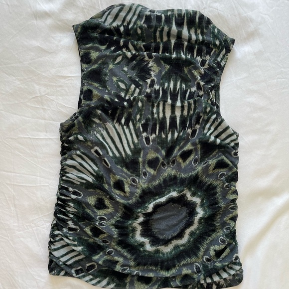 Mock neck tie-dye tank top - Picture 4 of 4